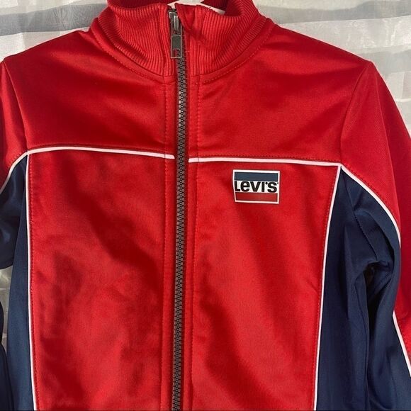 Levi Red/ Blue Zip Up Jacket - Picture 3 of 7